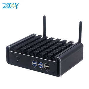 Мини-ПК XCY, безвентиляторный, Intel Core i7 5557U i5 5287U i3 5005U HDMI VGA 6xusb Gigabit Ethernet 2,4 ГГц5,0 ГГц, Wi-Fi, Windows 10, Linux