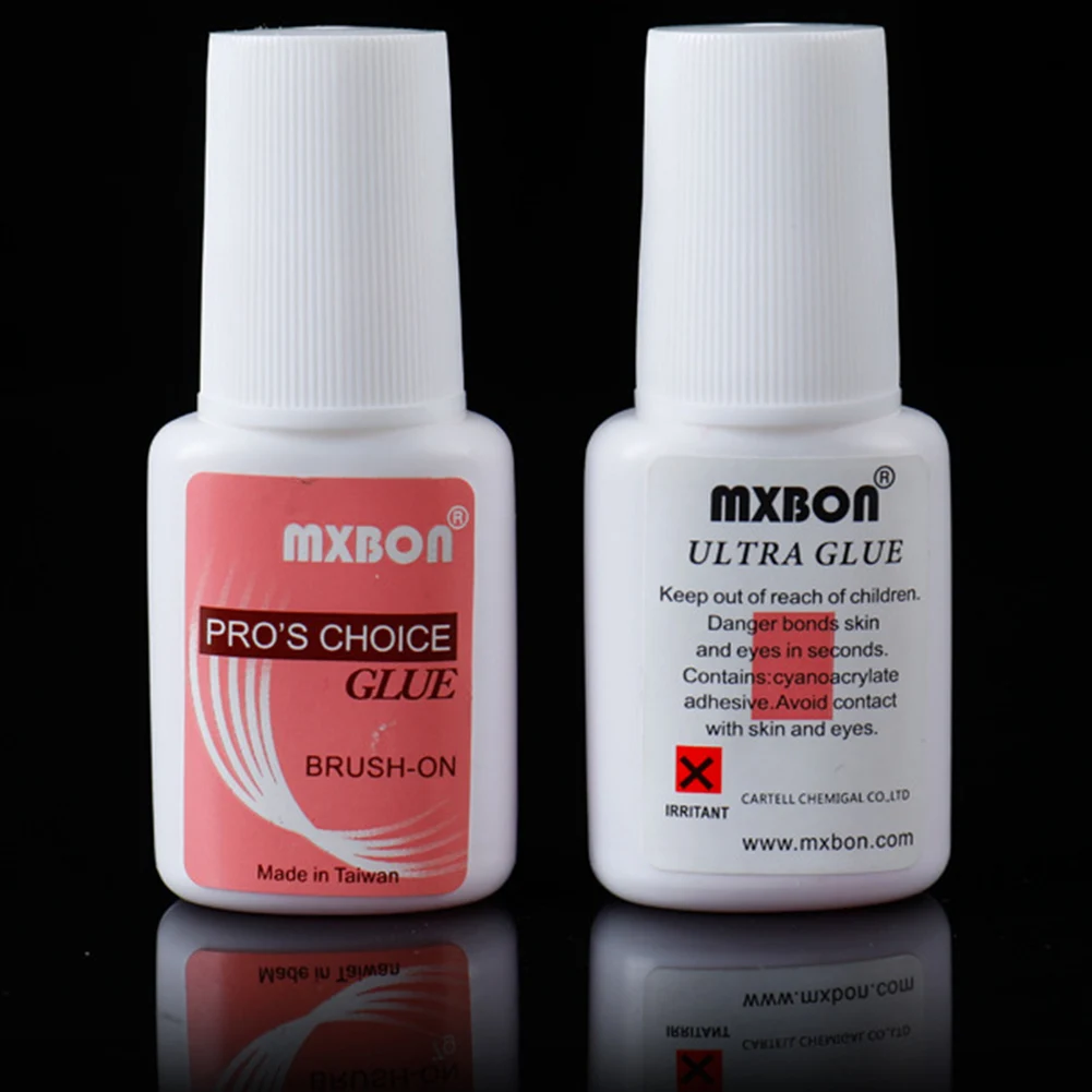 Transparent Non-marking Adhesive Nail Glue False Tips Sticky Gel with Brush | Красота и здоровье