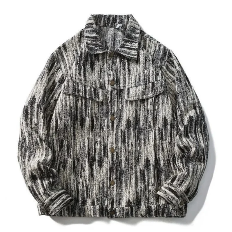 Парная джинсовая куртка ретро уличный стиль оверсайз с карманами Harajuku