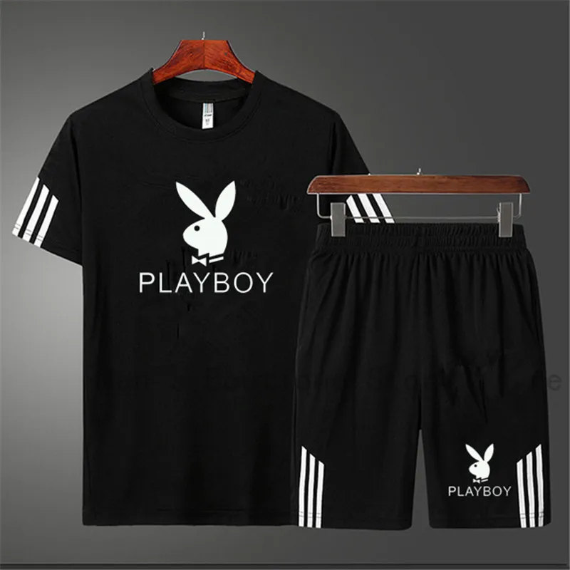 

Men's track suit summer sportswear two-piece T-shirt shorts brand track suit men's track suit sportswear husband