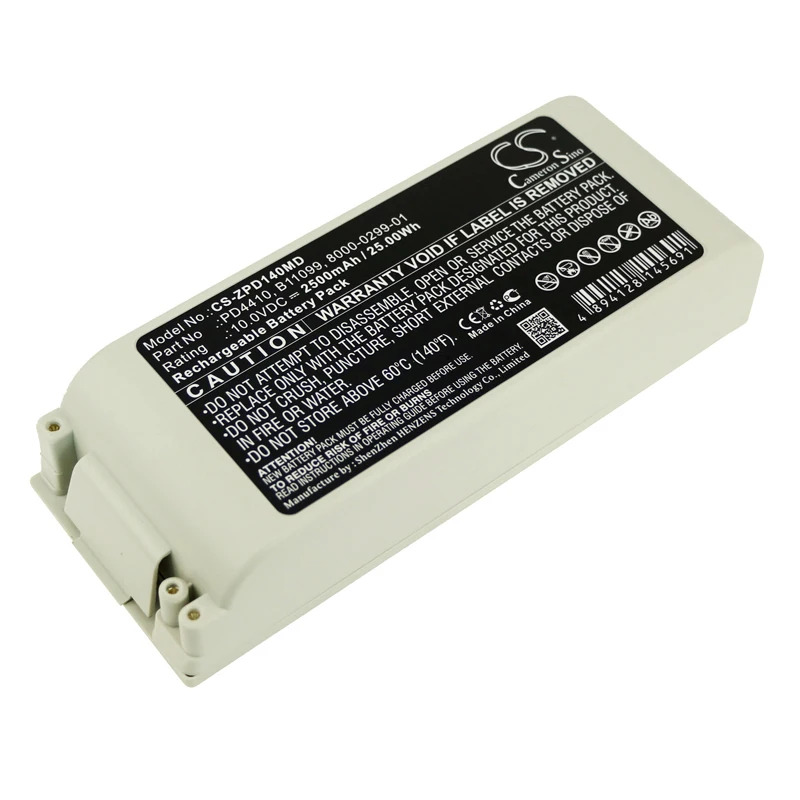 

CS 2500mAh/25.00Wh battery for ZOLL 8000-0299-01, 8000-0299-10, AED Pro Defibrillator, Defibrillator NTP2, E-Serie