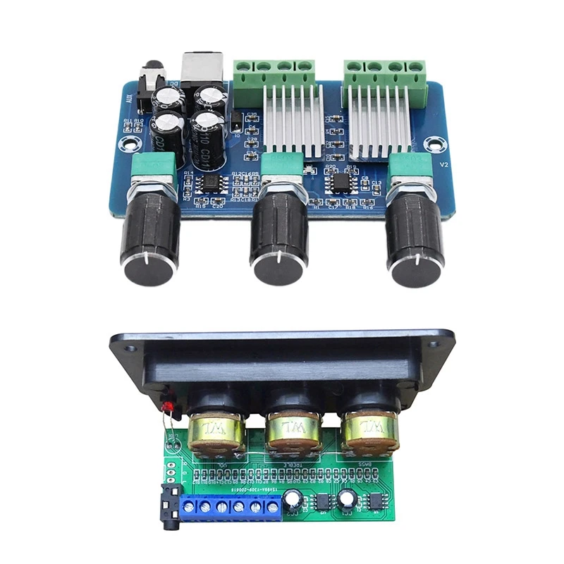 

XH-A355 Digital Power Amplifier Board 2.1 Channel 2X15W+30W & Digital Power Amplifier Audio Board 2X20W Class D