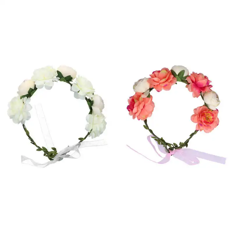 Машинка для стрижки волос в носу Регулируемый цветочный венок ободок Цветочная