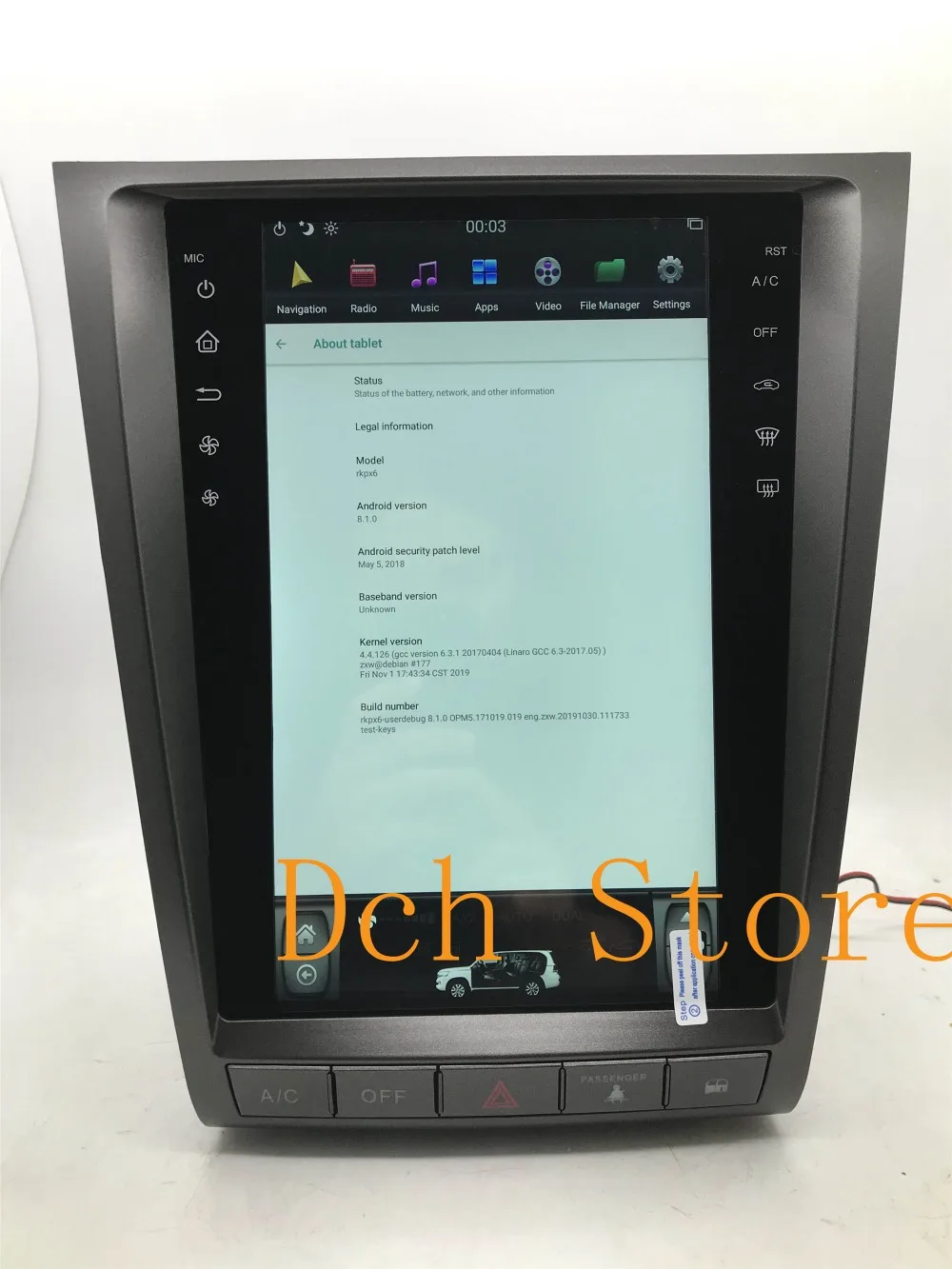 12,1 ''вертикальный экран tesla стиль Android 8,1 PX6 автомобильный dvd-плеер gps навигация для lexus GS GS300 GS460 GS450 GS350 2004-2011