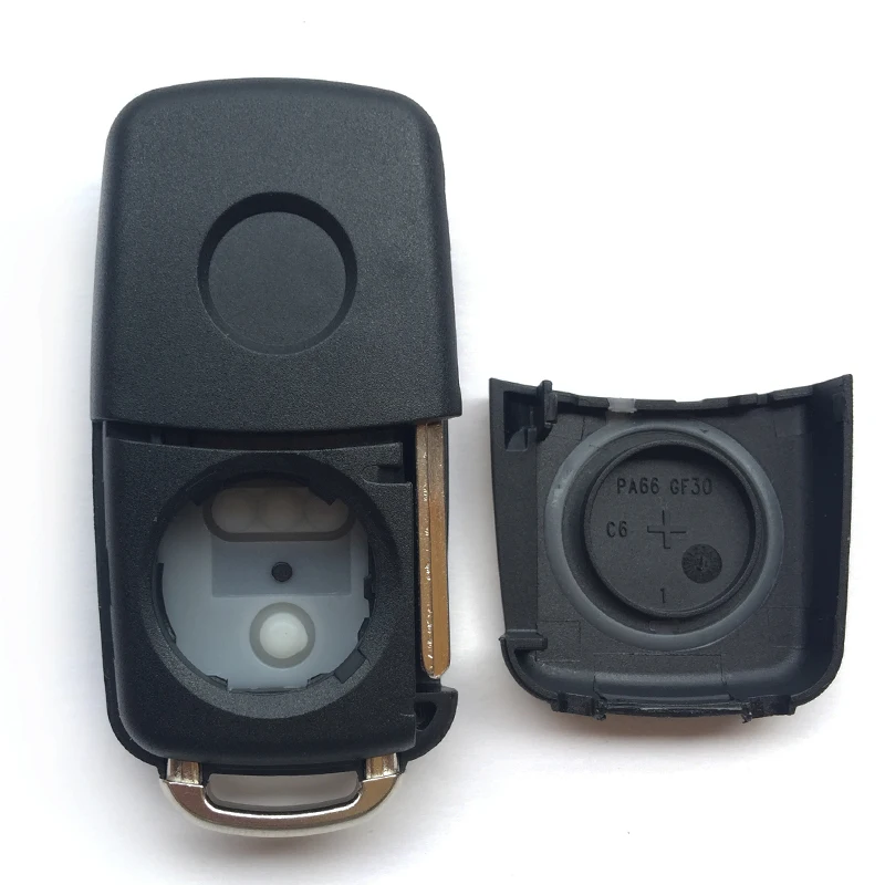 Чехол для автомобильного флип ключа с 2 кнопками VOLKSWAGEN Tiguan Polo VW Golf MK6 5K0837202AD
