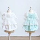 Летняя юбка для кошек и щенков, шнауцер, чихуахуа, йоркширский Померанский Ших-тцу, Мальтийский пудель, Бишон, собачье свадебное платье