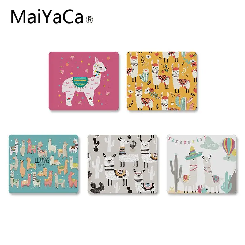 Коврик для мыши MaiYaCa с ламой и альпаками маленькие коврики игровой животным