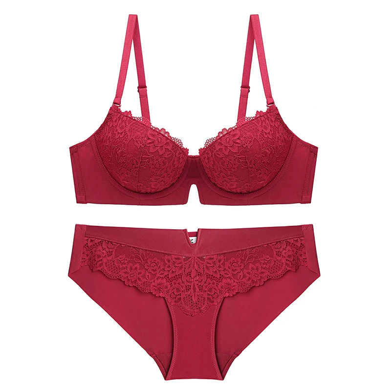 Комплект женского нижнего белья с чашкой пуш ап чашка B C D|Комплекты белья| |
