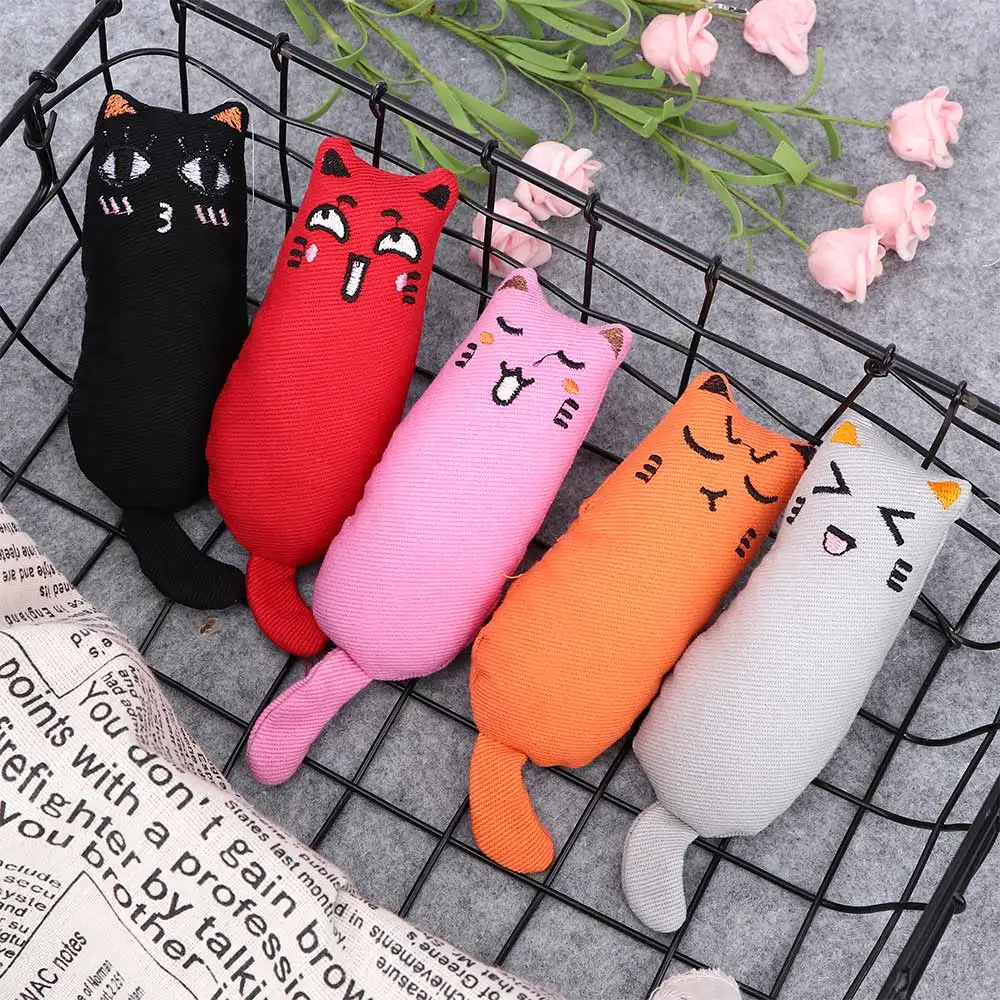 Милый интерактивный плюшевый Кот игрушка для питомца котенок жевательная