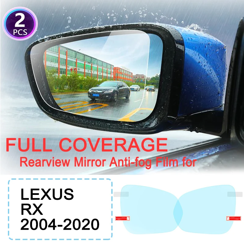 

KULEOU Full Cover Anti Fog Rainproof Film Rearview Mirror for Lexus RX 2004~2020 RX300 RX330 RX350 RX270 RX200t RX450h 350