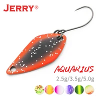 jerry aquarius micro area trout fishing spoon lures high quality 1 9g 2 3g artificial wobbler hard lure for bass perch