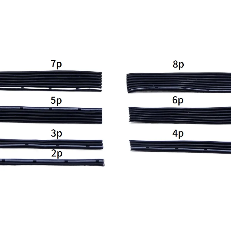 2M/10M Super Soft Silicone Wire 2P 3P 4P 5P 6P 8P Multi-core Parallel 30 28 26 22 20 AWG High Temperature Resistant Copper Cable |