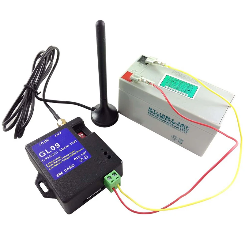 8-канальная GSM-сигнализация GL09 работающая от приложения s SMS-оповещение система