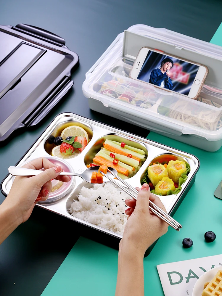 Ланч-бокс из нержавеющей стали с термоизоляцией для детей | Дом и сад