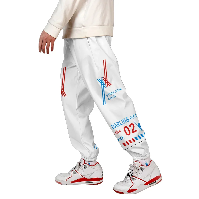 

2021 New 3D Print DARLING in the FRANXX Sweatpants Women/Men Fitness Joggers Spring High Street Anime Trousers Pants Sweatpant
