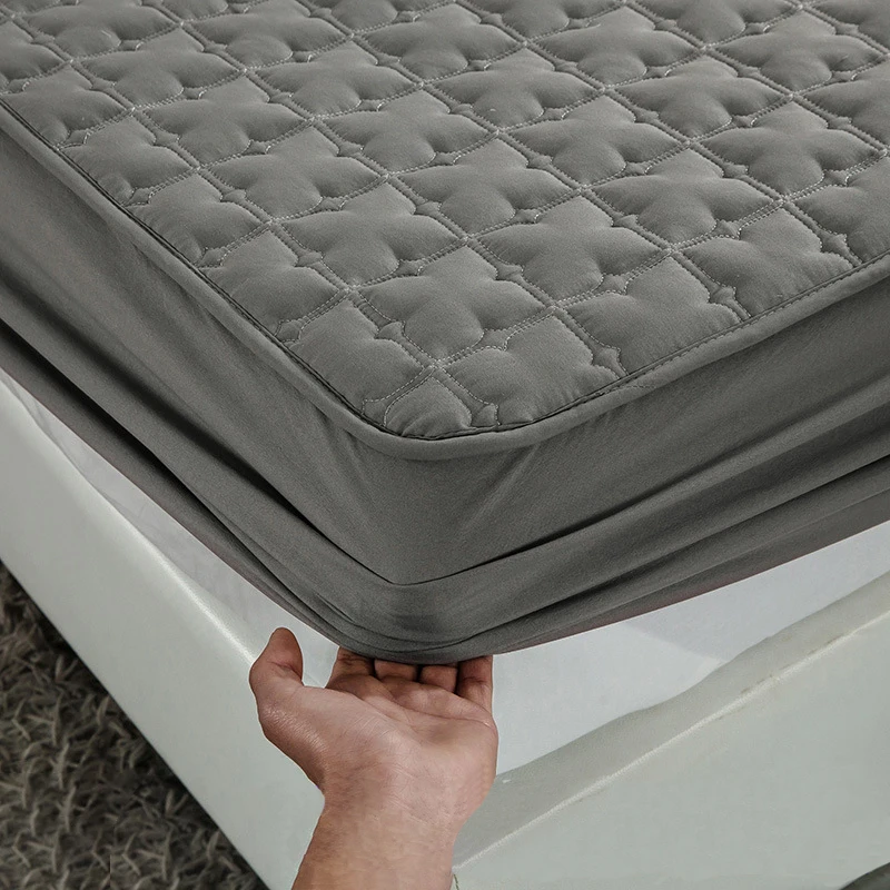 

Bubble Kiss Bed Sheets Modern Simple Style Solid Solor Fitted Sheet Elastic Band Fixed Anti-Fouling Portable Home Sheets Cover