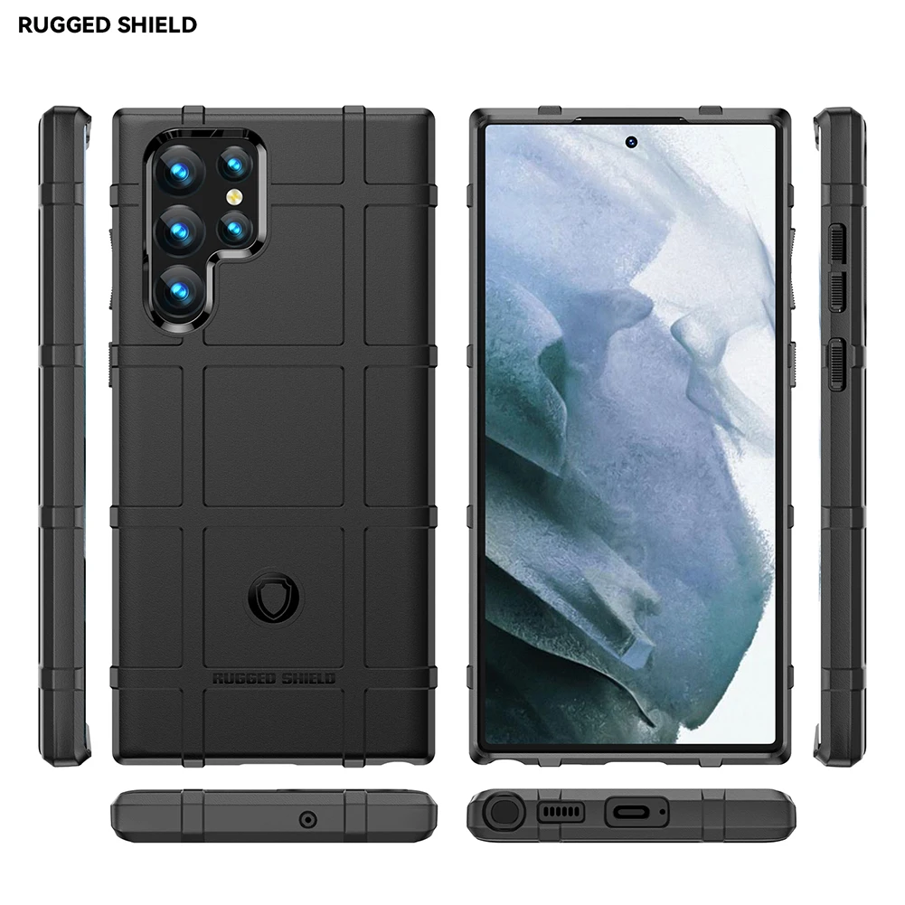 Чехол для Galaxy S22 прочный защитный противоударный мягкий чехол из ТПУ Samsung Plus Ultra