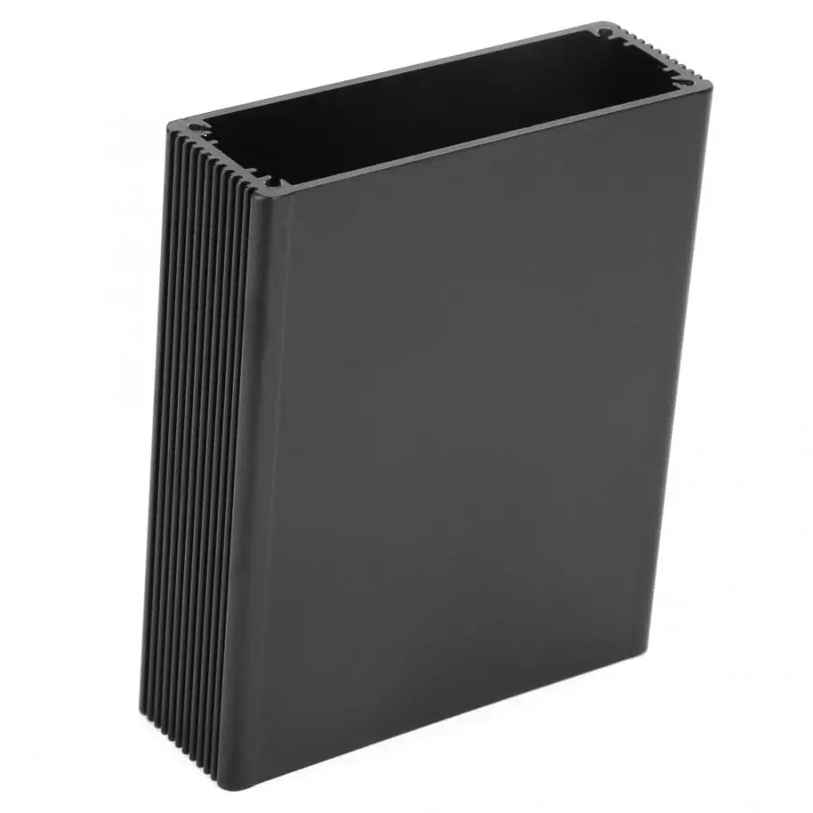 Черная Алюминиевая печатная плата приборная коробка корпус электронный проект