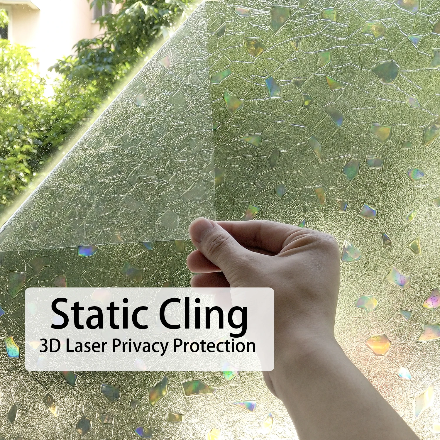 WXSHSH матовая оконная пленка уличная статическая контроль тепла УФ блокировка не