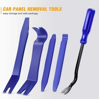 5pcs car audio door panel dashboard removal tools auto radio conditioner buckle nail puller disassembly installing tools