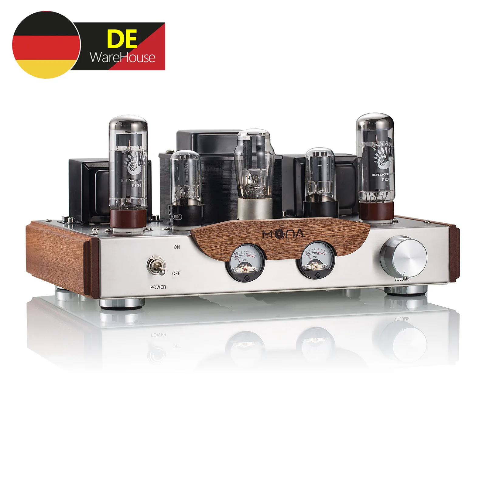 

Nobsound EL34 Vacuum Tube Stereo Audio Power Amplifier HiFi Class A Single-Ended Amp 8W*2