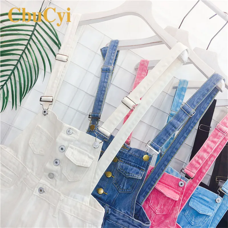 CbuCyi модные джинсовые комбинезоны для женщин комбинезон женский джинсовый