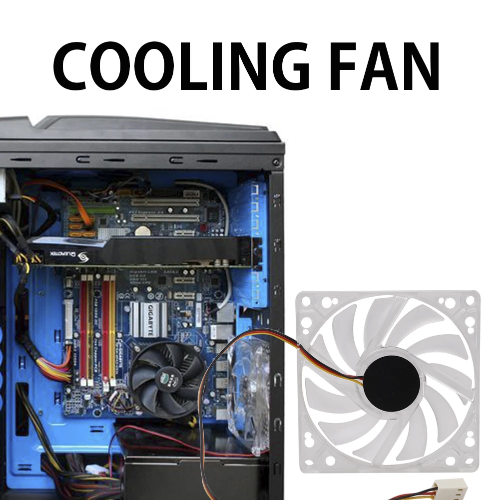 80 мм 2 контактный разъем охлаждающий вентилятор для компьютера чехол кулер