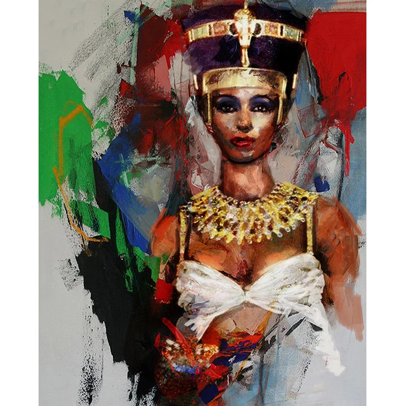 Yumeart DIY Алмазная вышивка по номеру из бисера египетская женщина алмазная картина