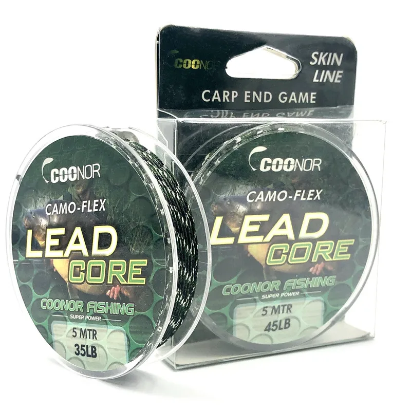 5 м оплетка с свинцовым сердечником для рыбалки на карпа Leadcore буровые установки