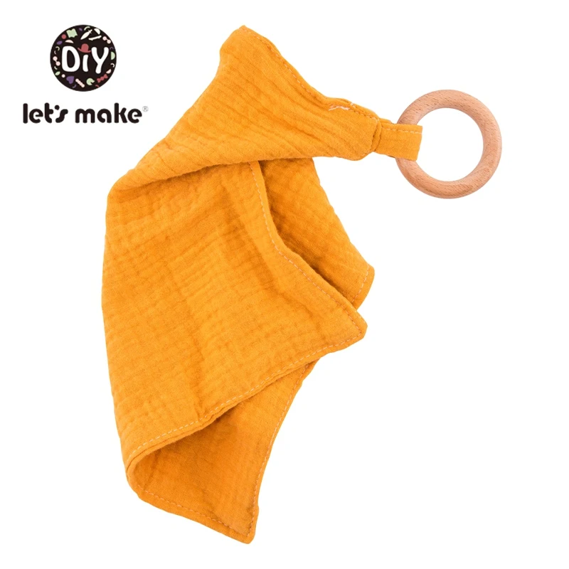 yellow Детское Зубное кольцо от компании Let's Make; зубное кольцо из дерева Детское Зубное кольцо& детский слюнявчик, полотенце для слюней и соски с цепочкой для младенцев, комплект с заячьими ушками; без добавления бисфенола А новорожденного продукты - Цвет: yellow