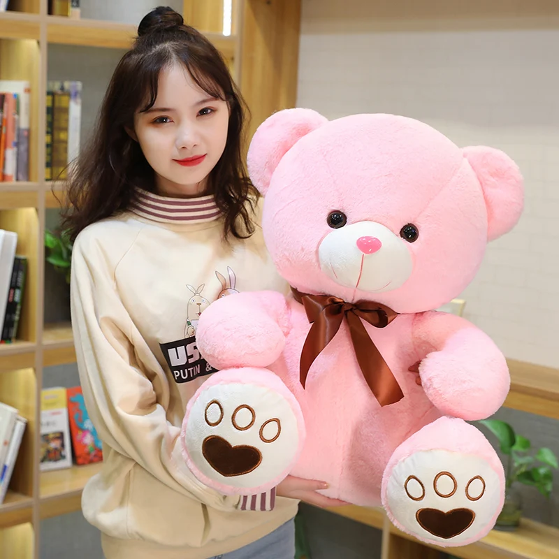 

High Quality 35/50/60CM 5 Colors Lovely Bow-Knot Teddy Bear Doll Stuffed Animal Bear Plush Toys Lovers Girls Birthday Baby Gift