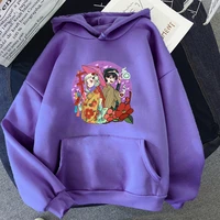 mens hoodies hanako kun and yashiro chan with yukata warm fleece japan anime harajuku man sweatshirts hip hop street clothes