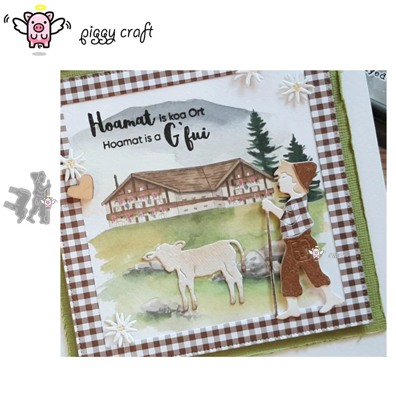 

Металлические Вырубные штампы, форма для вырезания, пастушья, мальчик, скрапбукинг, бумажный нож, форма, лезвие, перфоратор, трафареты