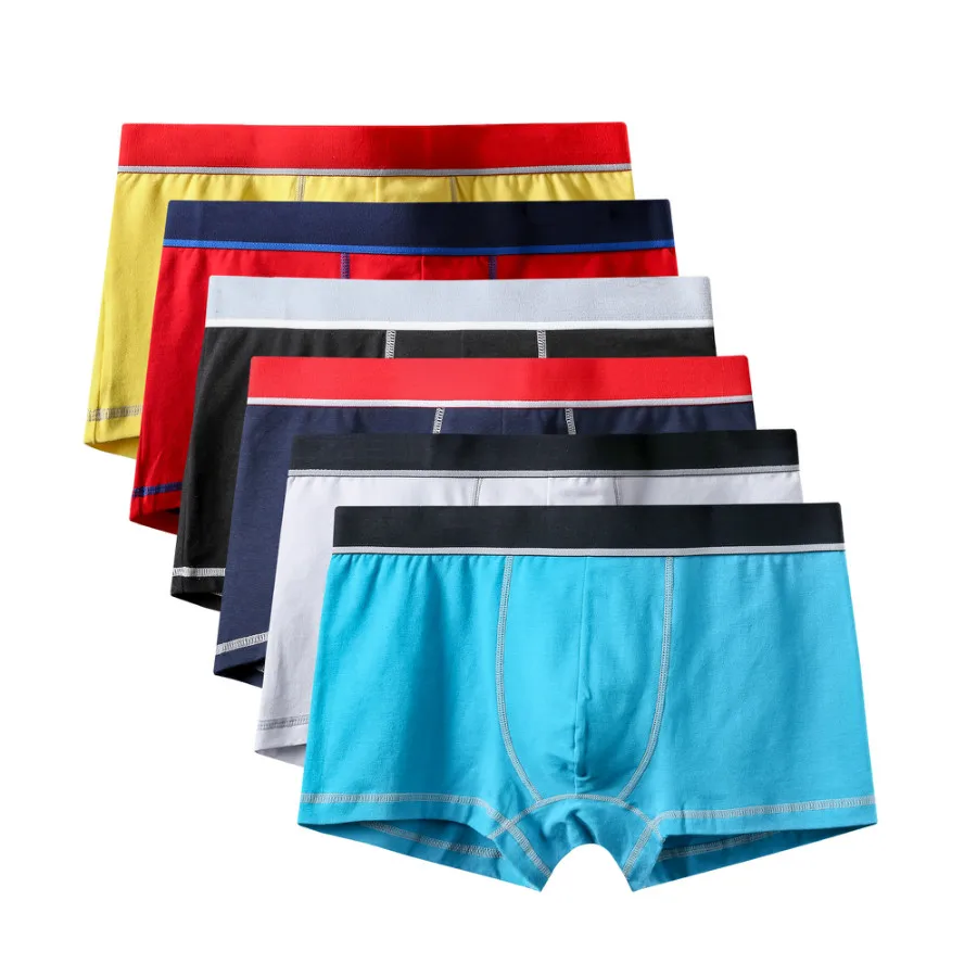 6Pcs A0608 Mix B62 6 шт./лот, фирменное качество,, новые модные сексуальные хлопковые шорты, мужские боксеры, шорты, мужское нижнее белье, мужские трусы, мужская одежда - Цвет: 6Pcs A0608 Mix B62