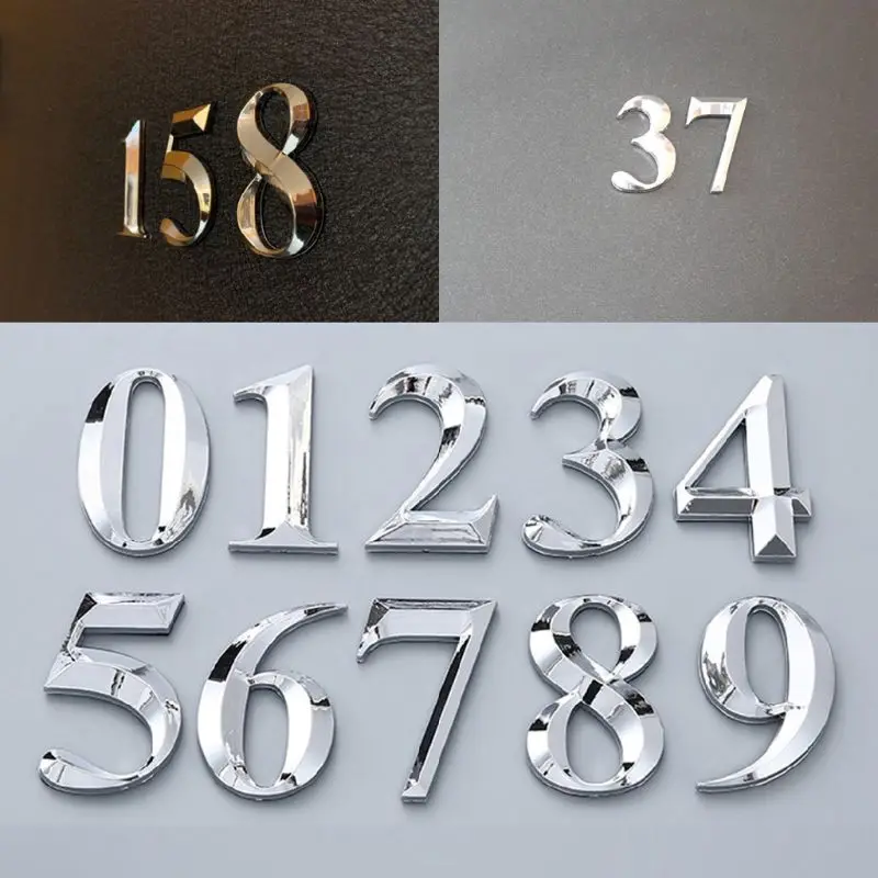 

5cm Self Adhesive Door Number 0 to 9 Sign Number Digit Apartment Hotel Office Door Address Street Number Stickers