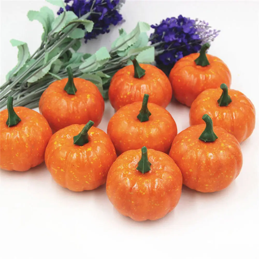 

12pcs Mini Artificial Pumpkins for / Thanksgiving / Fall Weddings (Yellow)