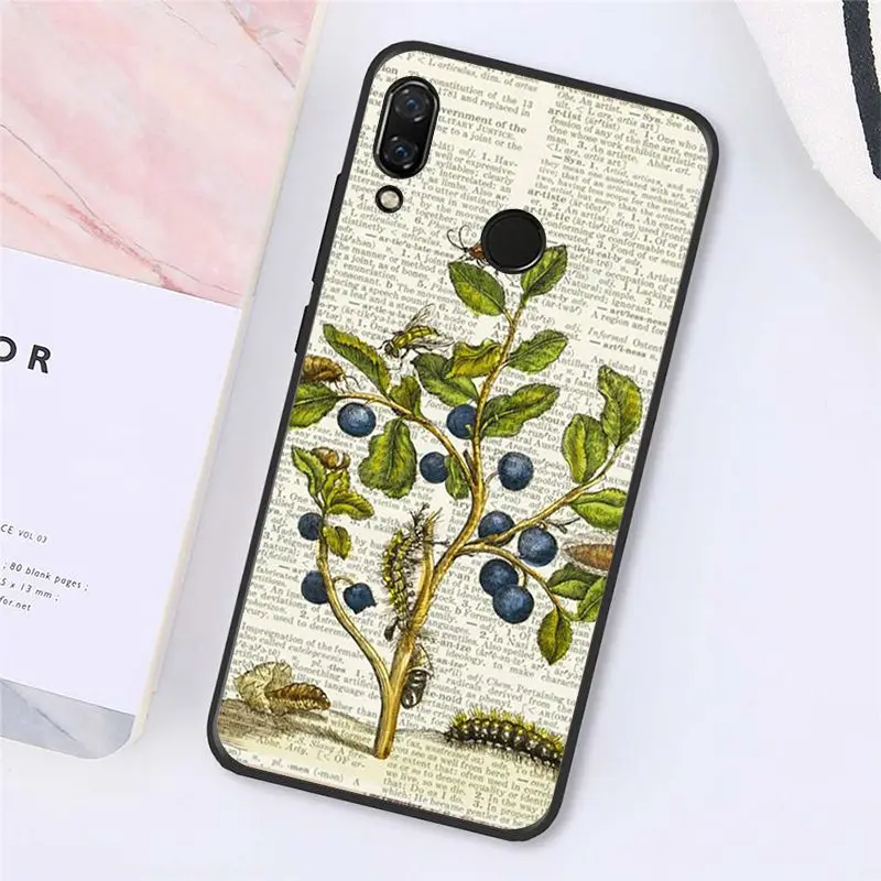 Чехол-книжка MaiYaCa с винтажным принтом цветущего цвета для телефона Xiaomi Redmi8 4X 6A 9 8A