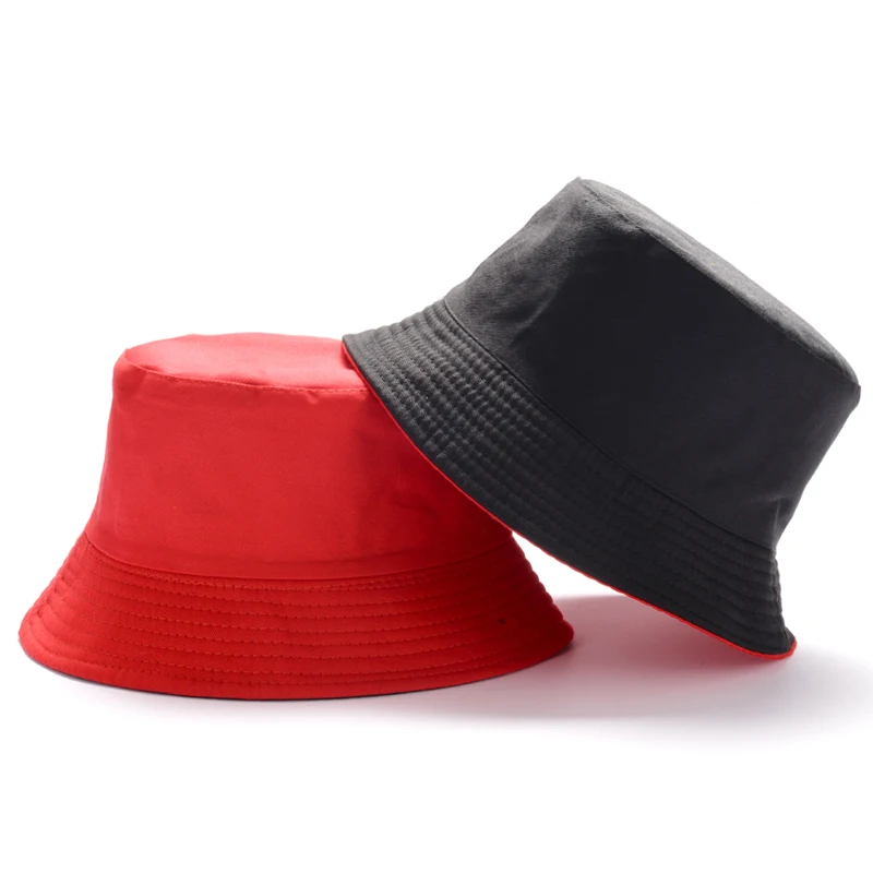 Женская двусторонняя шляпа унисекс однотонная уличная шапка в стиле хип-хоп с