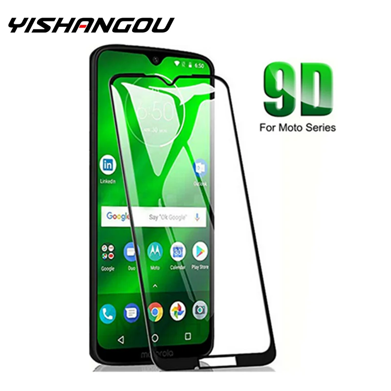 YISHANGOU 9D полное покрытие закаленное стекло HD экран протектор для Motorola Moto G7 Play G7 power Moto E4 Plus/G6/G5S Plys/E5 Plus