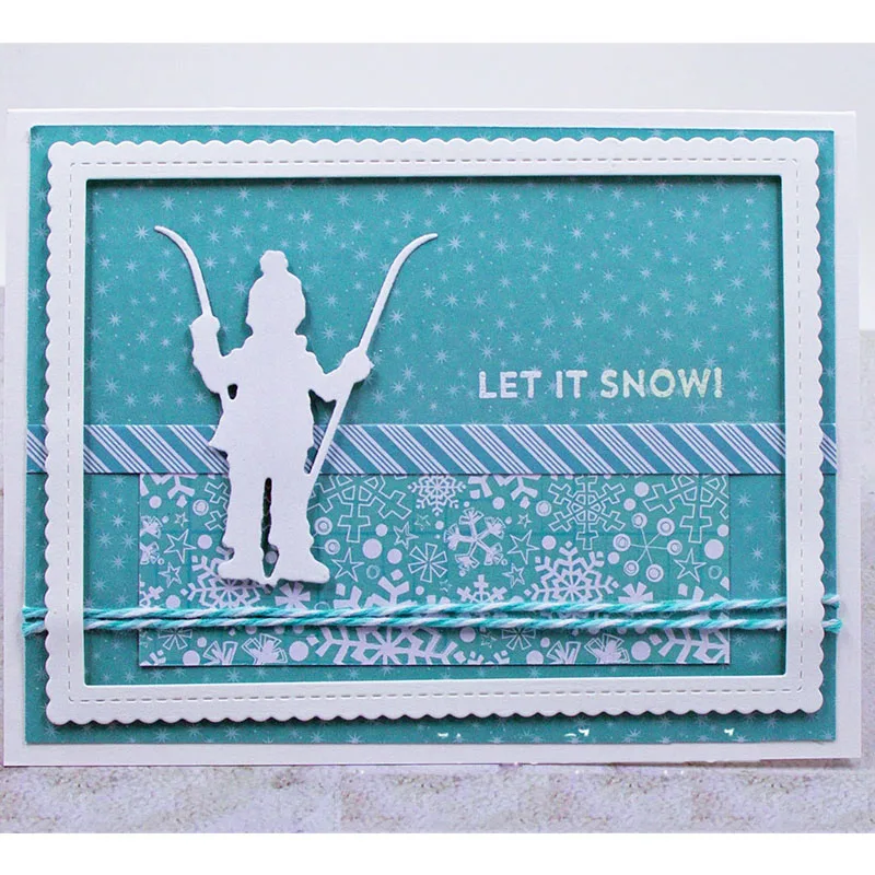 Металлические трафареты с надписью Joy Kids In Winter для самостоятельного изготовления