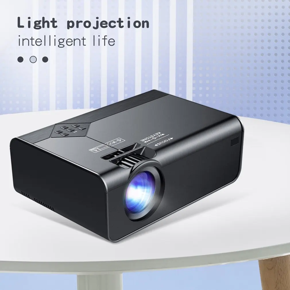 

Mini Projector A13 For Android 4096 * 2160 Resolution With WIFI Wireless 3D Bluetooth Home Cinema Projector Stereo Speakers
