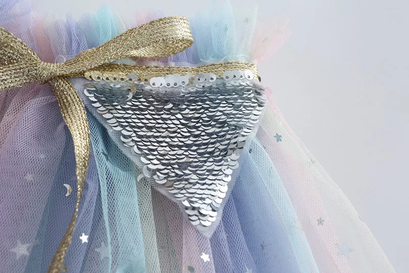 

Girls Tulle Cloak Kids Cosplay Dress Accessories Princess Party Supplies Sequin Coat Sweet Shawl Festival Costume Stage Prop