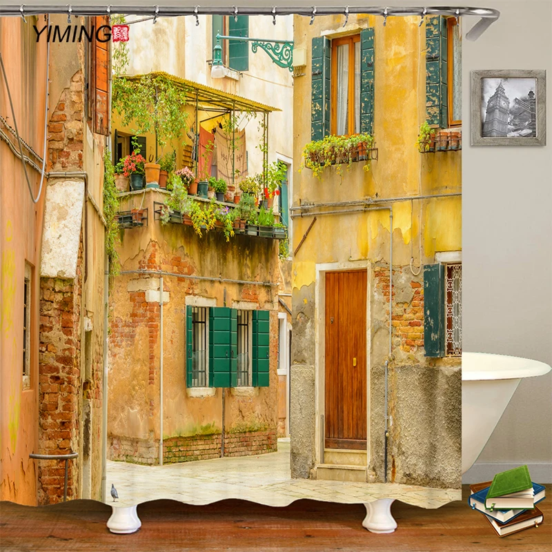 Занавеска из полиэстера водонепроницаемая с принтом 180 Х200 | Дом и сад