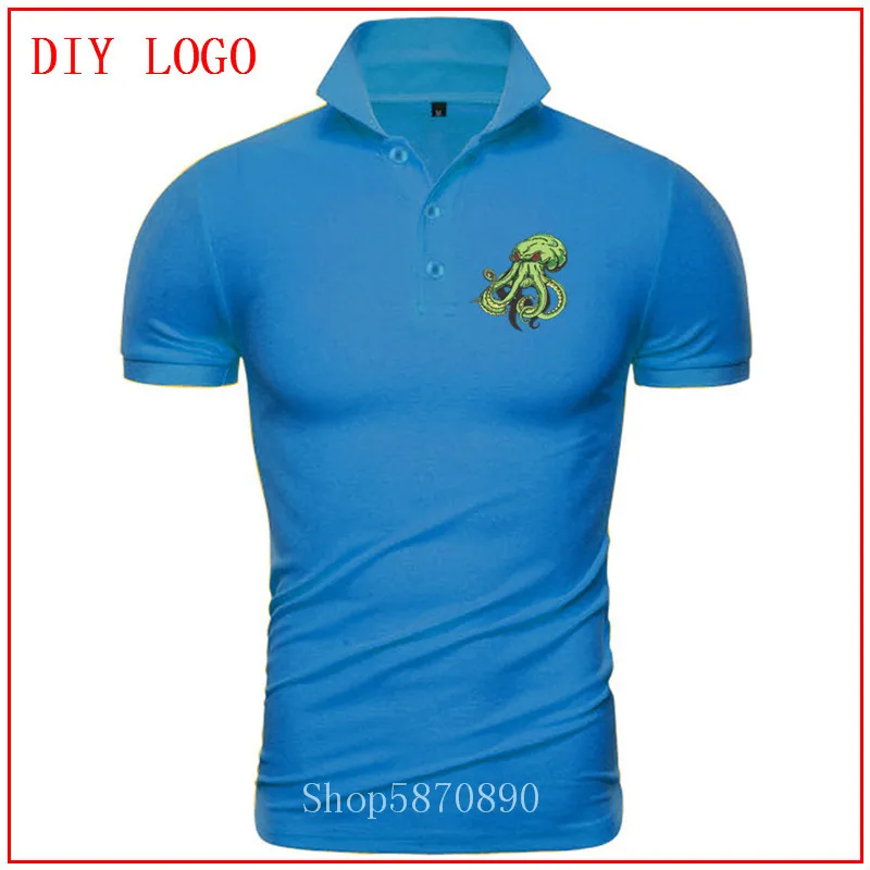 2020 Осьминог Левиафан kraken щупальца cthulu chtulhu морской Монстр camisetas polo hombre manga corta с