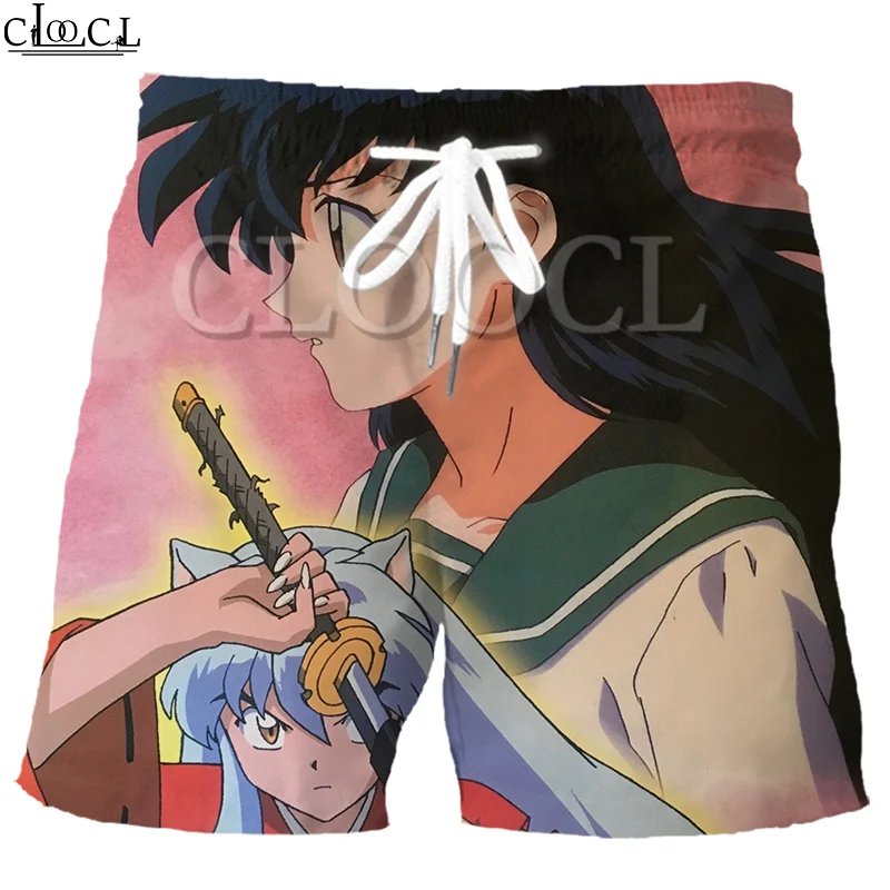 

CLOOCL Anime Inuyasha Men's Sports 3D Printed Fashionable 2021 New Summer Leisure Loose Hip Hop Sport Shorts