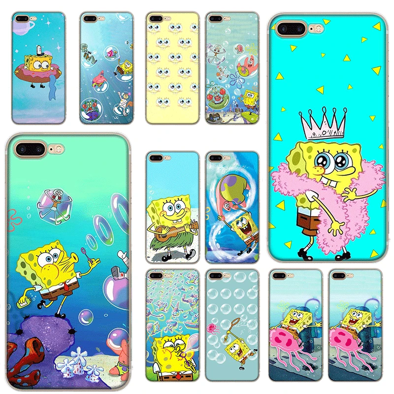 Мобильный телефон чехол для iPhone 11 Pro 6 6s 7 8 PLus XR X XS Max SE 2020 твердая губка Bob-2 - купить