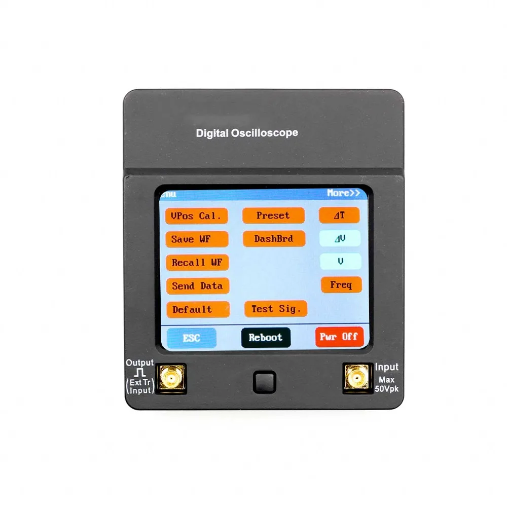 

DSO112A Pocket Oscilloscope 2MHz Bandwidth Sampling Full Screen Touch Portable USB Oscilloscope Interface Digital Oscilloscope