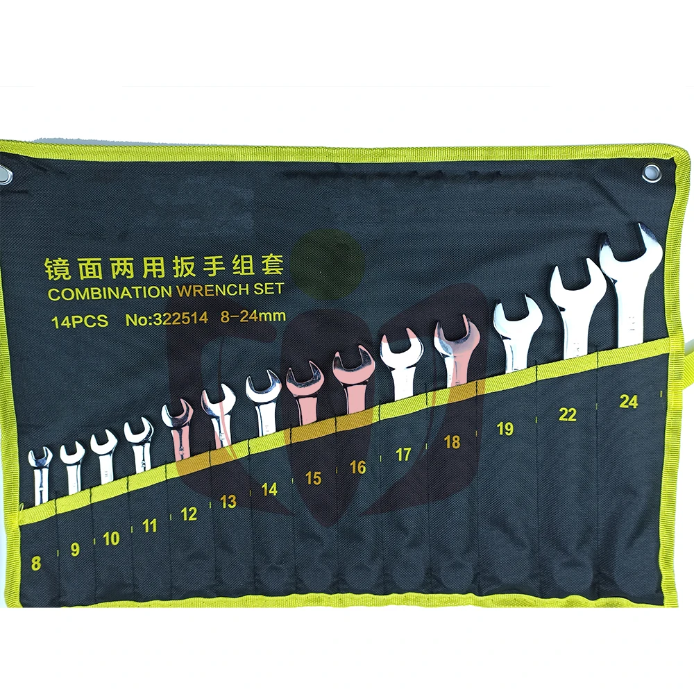 

Набор гаечных ключей, профессиональный комплект гаечных ключей с храповым механизмом из хром-ванадиевой стали, 6-24 мм