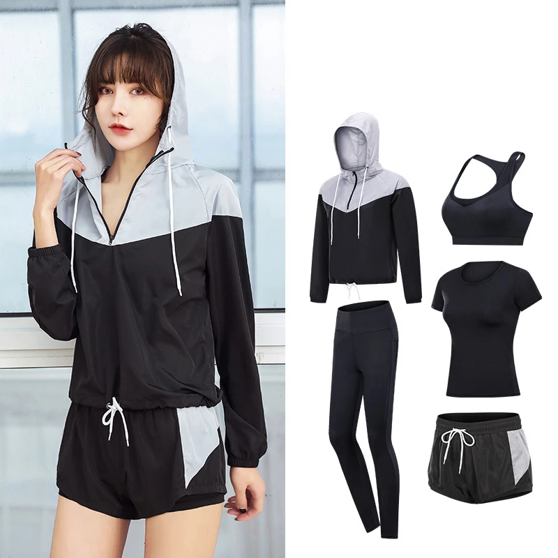 Новый набор для йоги женская спортивная одежда Стильная Спортивная бега фитнеса