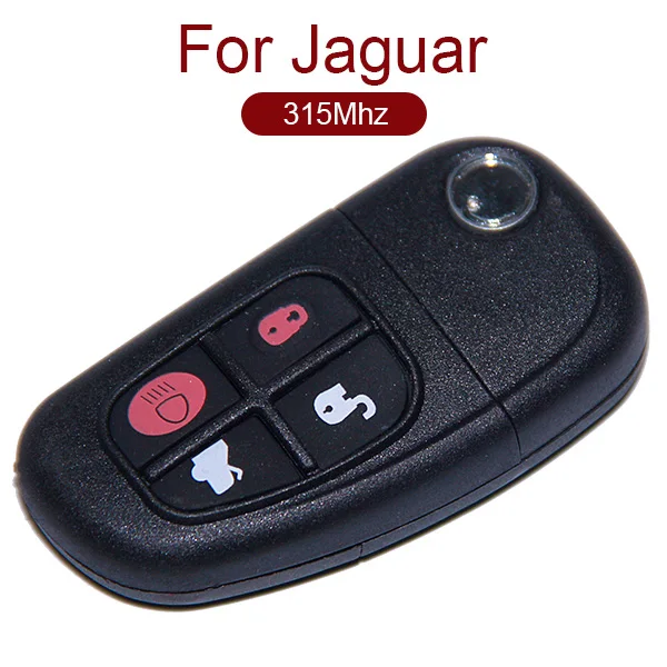 4 кнопки 315/433 МГц раскладной дистанционный ключ для J-aguar с чипом 4D60 Сменные